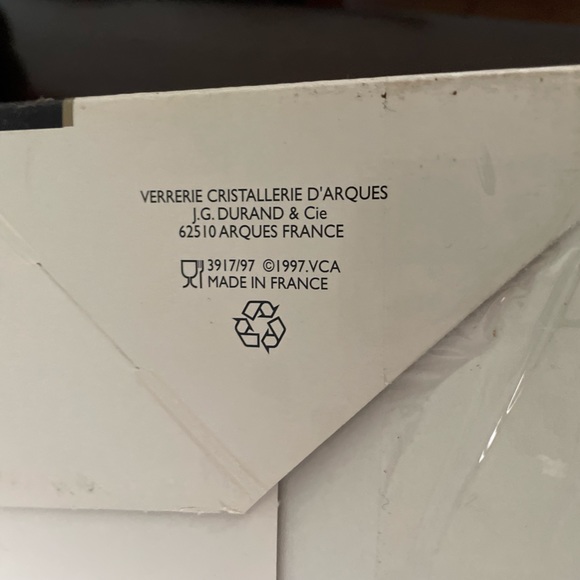 CRISTAL D'ARQUES  8” LEAD GLASS FRUIT BOWL - Picture 5 of 9